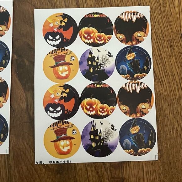 Halloween Bags set of 48 & 48 Stickers NWT - Picture 8 of 8